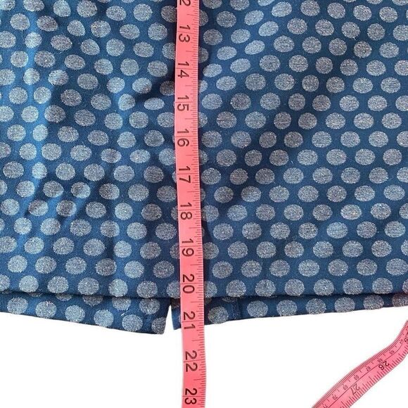 Loft size 8 polka dot blue white skirt zipper - Picture 7 of 7
